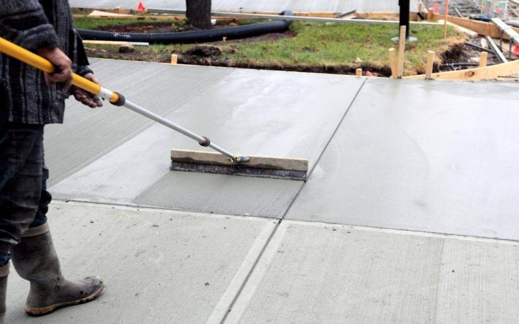 SHFL Concrete Contractor Spring Hill's Staff working on a Concrete Driveway project in Spring Hill FL