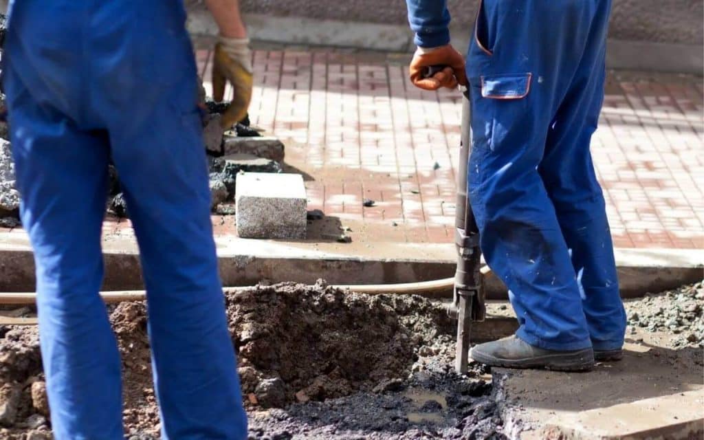 SHFL Concrete Contractor Spring Hill's Staff working on a Concrete Repair project in Spring Hill FL